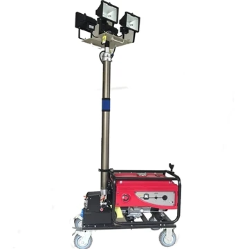 EP Machine levert draagbare lichtmast voor een wegenproject in de Filippijnen